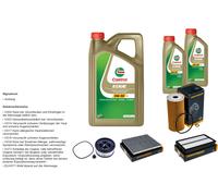 Denckermann Controllo Set 7L castrol edge 5W-30 C3 per Hyundai Santa Fé IV)