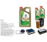 Denckermann Controllo Set 7L castrol edge 5W-30 C3 per Hyundai Santa Fé IV Fg