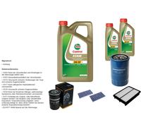 DENCKERMANN Controllo set 7L CASTROL EDGE 5W-30 C3 per Hyundai Tucson 2.0