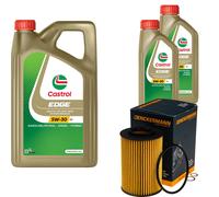 DENCKERMANN Controllo Set 7L CASTROL EDGE 5W-30 C3 Per KIA Carens III 2.0