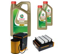 DENCKERMANN Controllo Set 7L CASTROL EDGE 5W-30 C3 Per KIA Cee'D SW 2.0 CRDi