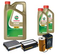 DENCKERMANN Controllo Set 7L CASTROL EDGE 5W-30 C3 Per KIA Sorento III 2.2