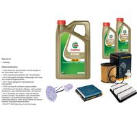 Denckermann Controllo Set 7L castrol edge 5W-30 C3 per Lexus È II