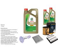 DENCKERMANN Controllo Set 7L CASTROL EDGE 5W-30 C3 Per Lexus IS II 250