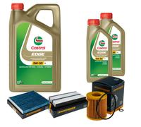 DENCKERMANN Controllo Set 7L CASTROL EDGE 5W-30 C3 Per Mazda 6 Kombi 2.5 MZR