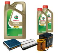 DENCKERMANN Controllo Set 7L CASTROL EDGE 5W-30 C3 Per Mazda CX-7 2.3 MZR
