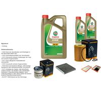 Denckermann Controllo Set 7L castrol edge 5W-30 C3 per Mercedes-Benz