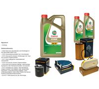 DENCKERMANN Controllo Set 7L CASTROL EDGE 5W-30 C3 Per Mercedes-Benz