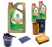 DENCKERMANN Controllo Set 7L CASTROL EDGE 5W-30 C3 Per Mercedes-Benz
