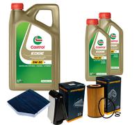 DENCKERMANN Controllo Set 7L CASTROL EDGE 5W-30 C3 Per Mercedes-Benz