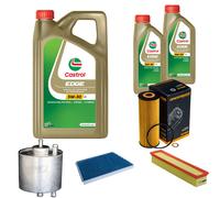 DENCKERMANN Controllo Set 7L CASTROL EDGE 5W-30 C3 Per Mercedes-Benz