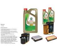 DENCKERMANN Controllo set 7L CASTROL EDGE 5W-30 C3 per Mercedes-Benz Vito