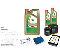 DENCKERMANN Controllo set 7L CASTROL EDGE 5W-30 C3 per Mitsubishi Lancer