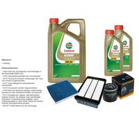 DENCKERMANN Controllo Set 7L CASTROL EDGE 5W-30 C3 Per Mitsubishi Lancer