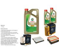 Denckermann Controllo Set 7L castrol edge 5W-30 C3 per Nissan NP300