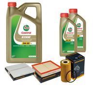 DENCKERMANN Controllo Set 7L CASTROL EDGE 5W-30 C3 Per Nissan NP300 Navara