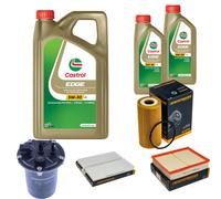 DENCKERMANN Controllo Set 7L CASTROL EDGE 5W-30 C3 Per Nissan NP300 Navara
