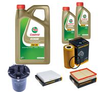 DENCKERMANN Controllo Set 7L CASTROL EDGE 5W-30 C3 Per Nissan NP300 Navara