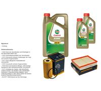 Denckermann Controllo Set 7L castrol edge 5W-30 C3 per Nissan Ruota NP300