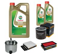 DENCKERMANN Controllo Set 7L CASTROL EDGE 5W-30 C3 Per Nissan X-Trail 2.2
