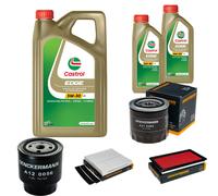 DENCKERMANN Controllo Set 7L CASTROL EDGE 5W-30 C3 Per Nissan X-Trail 2.2