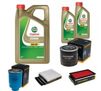 DENCKERMANN Controllo Set 7L CASTROL EDGE 5W-30 C3 Per Nissan X-Trail 2.2
