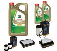 DENCKERMANN Controllo Set 7L CASTROL EDGE 5W-30 C3 Per Opel Antara 2.2 CDTi