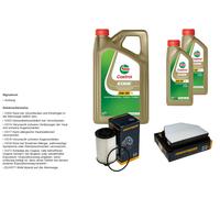 Denckermann Controllo Set 7L castrol edge 5W-30 C3 per Opel Antara 2.2 CDTI