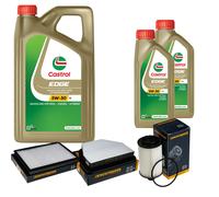 DENCKERMANN Controllo Set 7L CASTROL EDGE 5W-30 C3 Per Opel Antara 2.2 CDTi