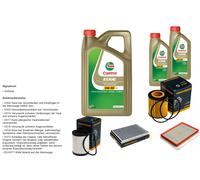 Denckermann Controllo Set 7L castrol edge 5W-30 C3 per Opel Astra H Twintop