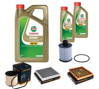 DENCKERMANN Controllo Set 7L CASTROL EDGE 5W-30 C3 Per Opel Insignia A
