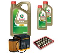 DENCKERMANN Controllo Set 7L CASTROL EDGE 5W-30 C3 Per Opel Vectra C CC