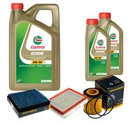 DENCKERMANN Controllo Set 7L CASTROL EDGE 5W-30 C3 Per Opel Zafira B 1.9