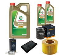 DENCKERMANN Controllo Set 7L CASTROL EDGE 5W-30 C3 Per Saab 9-5 Kombi 2.0 T