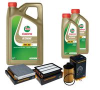 DENCKERMANN Controllo Set 7L CASTROL EDGE 5W-30 C3 Per Ssangyong Rexton 2.2