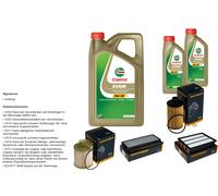 Denckermann Controllo Set 7L castrol edge 5W-30 C3 per Ssangyong Rexton 2.2