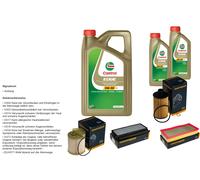 DENCKERMANN Controllo Set 7L CASTROL EDGE 5W-30 C3 Per Ssangyong Rexton W