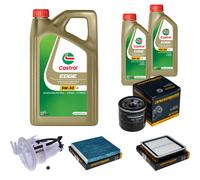 DENCKERMANN Controllo Set 7L CASTROL EDGE 5W-30 C3 Per Subaru Legacy IV 2.5i