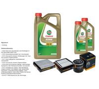 DENCKERMANN Controllo set 7L CASTROL EDGE 5W-30 C3 per Subaru Legacy IV