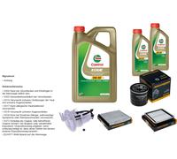 DENCKERMANN Controllo set 7L CASTROL EDGE 5W-30 C3 per Subaru Legacy (IV)