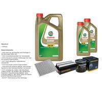 DENCKERMANN Controllo set 7L CASTROL EDGE 5W-30 C3 per Toyota Avensis Verso