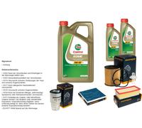 Denckermann Controllo Set 7L castrol edge 5W-30 C3 per Toyota Corolla Verso