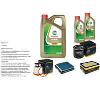 Denckermann Controllo Set 7L castrol edge 5W-30 C3 per Toyota Hilux VIII)