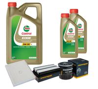 DENCKERMANN Controllo Set 7L CASTROL EDGE 5W-30 C3 Per Toyota Previa 2.0