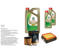 DENCKERMANN Controllo set 7L CASTROL EDGE 5W-30 C3 per Toyota RAV 4 IV 2.5