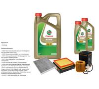 Denckermann Controllo Set 7L castrol edge 5W-30 C3 per Toyota Rav 4 IV