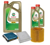 DENCKERMANN Controllo Set 7L CASTROL EDGE 5W-30 C3 Per Toyota Yaris 1.5 1.8