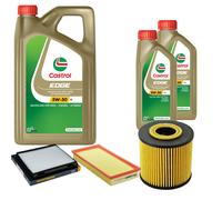 DENCKERMANN Controllo Set 7L CASTROL EDGE 5W-30 C3 Per Volvo V40 Kombi 1.8
