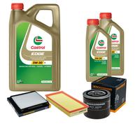 DENCKERMANN Controllo Set 7L CASTROL EDGE 5W-30 C3 Per Volvo V40 Kombi 1.8