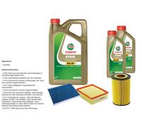 Denckermann Controllo Set 7L castrol edge 5W-30 C3 per VW Passat Variant 2.5